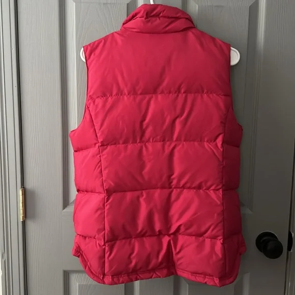 J. Crew Down Puffer Vest Pink And Orange - Picture 8 of 8